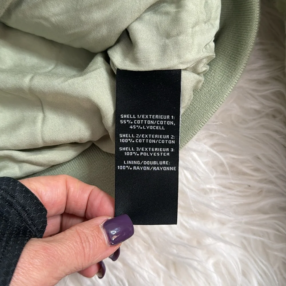 7 FOR ALL MANKIND SAGE GREEN LIGHTWEIGHT JACKET